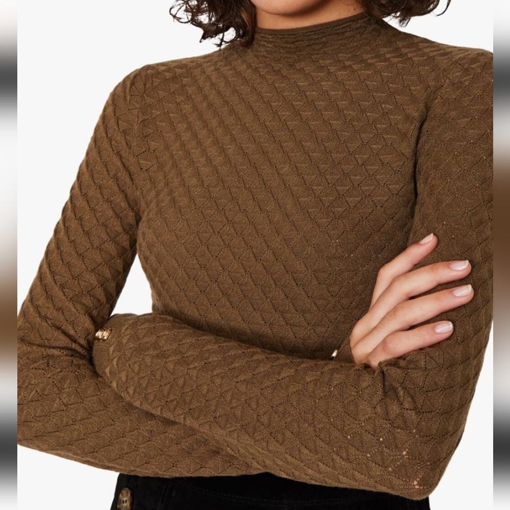 NWT! Warehouse Wave Pointelle Jumper